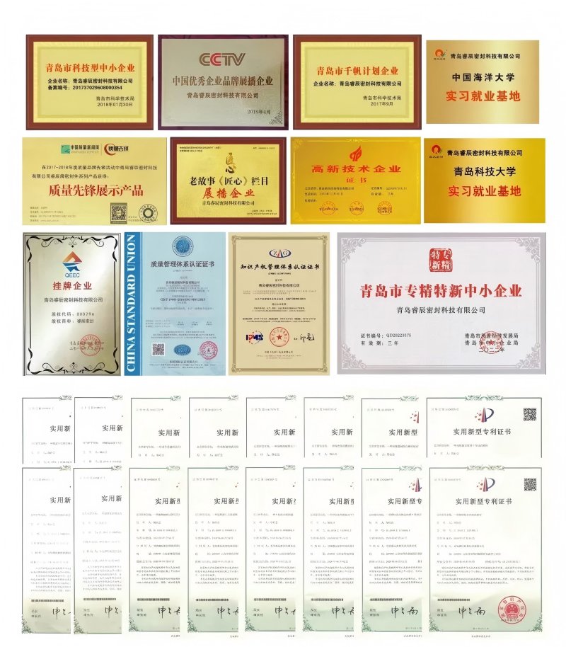 Magandang Balita: Ang Qingdao Ruichen Sealing ay nakakuha ng maraming mga patent